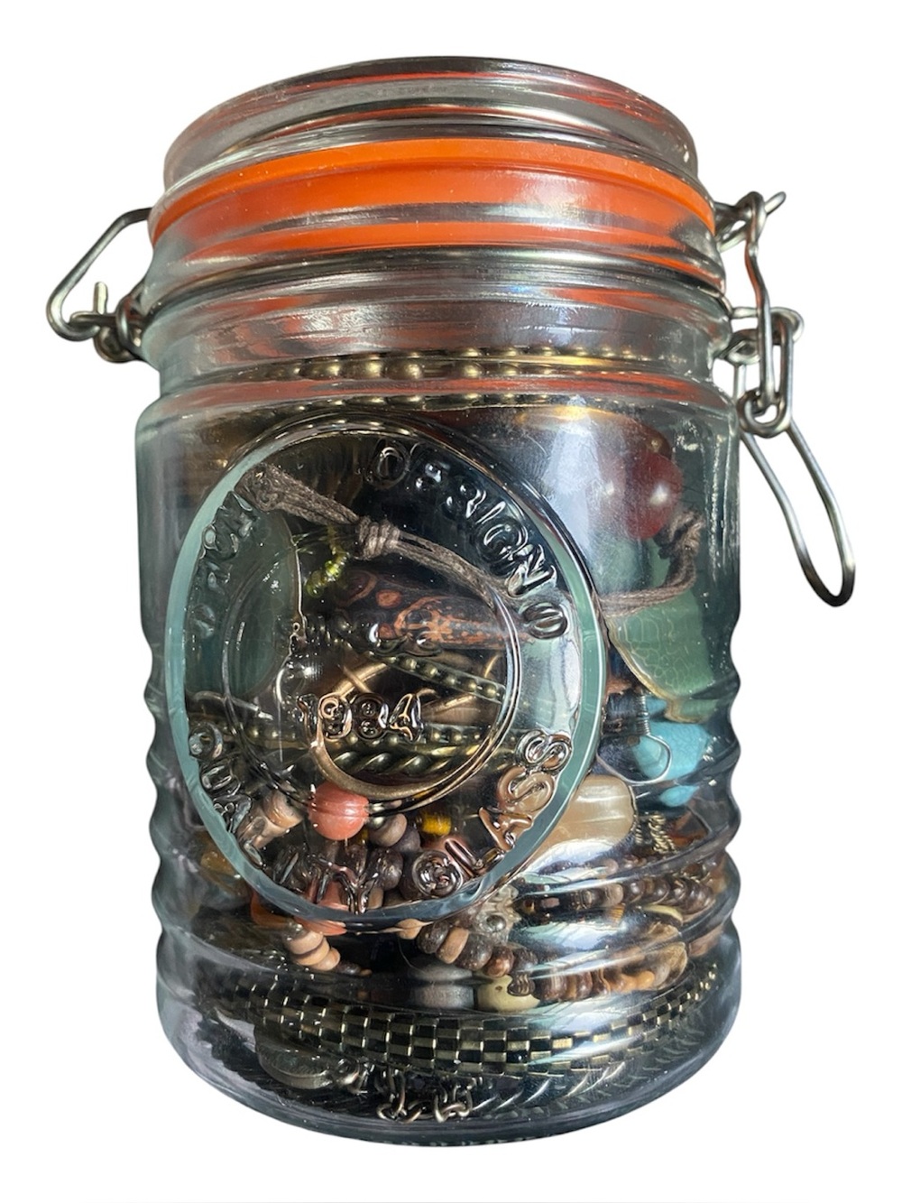 Boho Mystery Jewelry Jar 30 Pieces Earrings Necklaces Bangles Bracelets